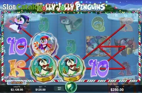 Скрин3. Holly Jolly Penguins слот