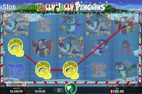 Скрин4. Holly Jolly Penguins слот