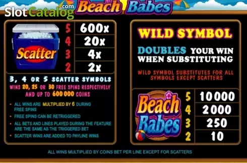 Скрин5. Beach Babes слот