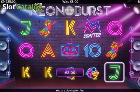 Скрин5. Neon Burst слот