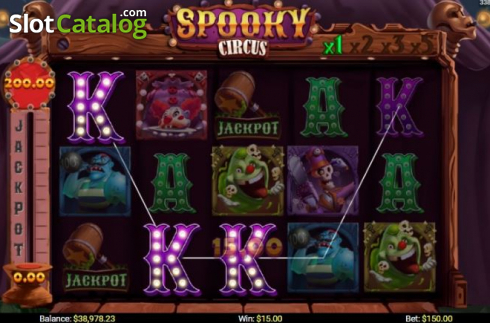 Скрин2. Spooky Circus (Mobilots) слот