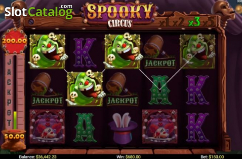 Скрин3. Spooky Circus (Mobilots) слот