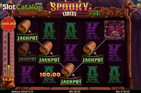 Скрин4. Spooky Circus (Mobilots) слот