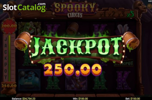 Скрин5. Spooky Circus (Mobilots) слот