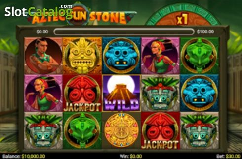 Скрин2. Aztec Sun Stone слот
