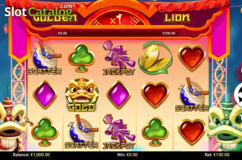 Скрин2. Golden Lion (Mobilots) слот
