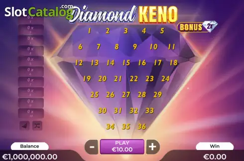Скрин2. Diamond Keno слот