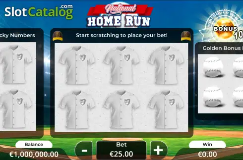 Скрин2. National Home Run Scratch слот