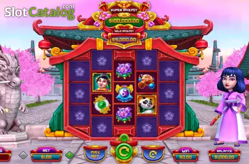 Скрин2. Sakura's Dragon слот