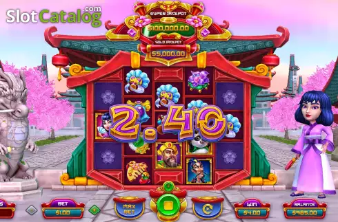 Скрин3. Sakura's Dragon слот