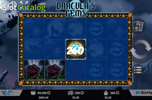 Скрин3. Dracula's Gems слот