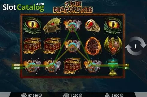 Скрин5. Super Dragons Fire слот
