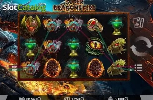 Скрин6. Super Dragons Fire слот