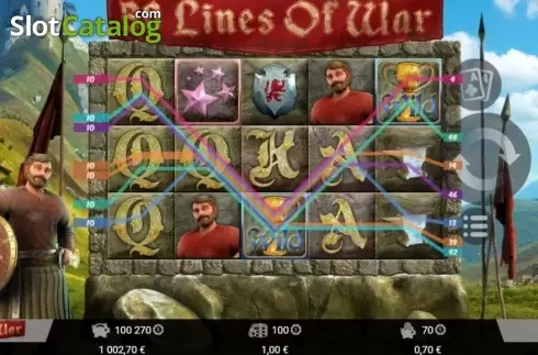 Скрин4. 50 Lines Of War слот