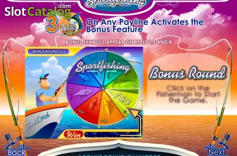 Скрин3. Sportsfishing слот
