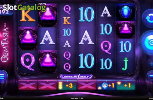 Скрин2. Gemtasia Lightning Reel слот