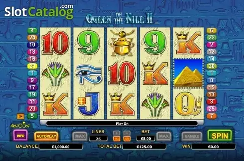 Скрин2. Queen of Nile II слот