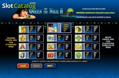 Скрин5. Queen of Nile II слот