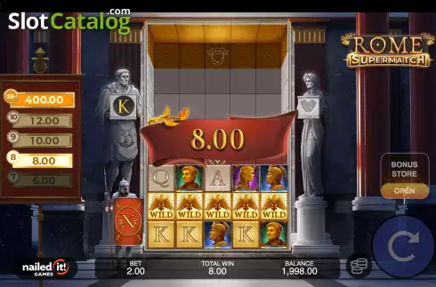 Скрин4. Rome Supermatch слот