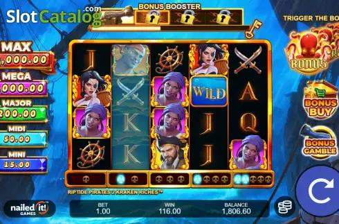 Скрин3. Riptide Pirates 2 Kraken Riches слот