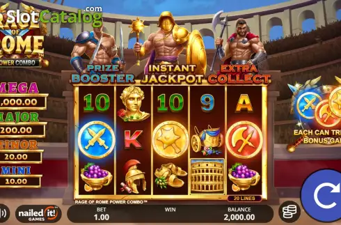 Скрин2. Rage of Rome Power Combo слот