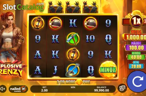Скрин2. Explosive Frenzy слот