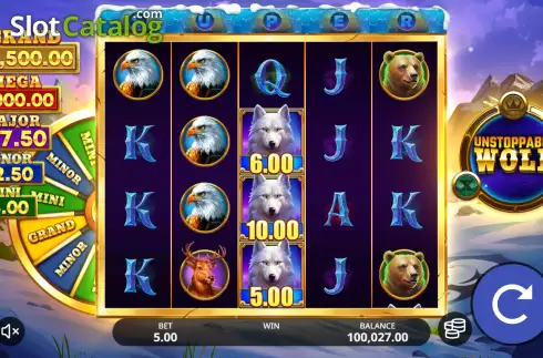 Скрин2. Unstoppable Wolf слот