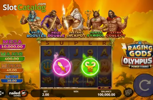 Скрин2. Raging Gods: Olympus 2 Power Combo слот