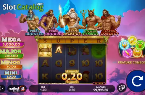 Скрин3. Raging Gods: Olympus 2 Power Combo слот