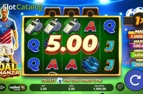 Скрин3. Goal Bonanza слот