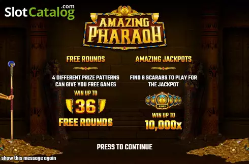 Скрин2. Amazing Pharaoh слот