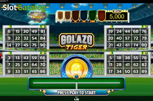 Скрин2. Golazo Tiger Mystery слот