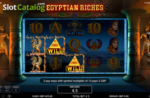 Скрин5. Egyptian Riches (Nektan) слот