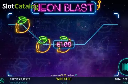 Скрин4. Neon Blast слот