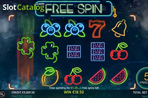 Скрин7. Neon Blast слот
