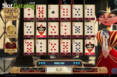 Скрин3. Queen of Diamonds слот