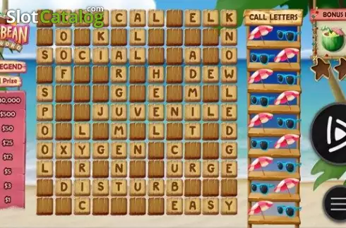 Скрин2. Caribbean Cashword слот