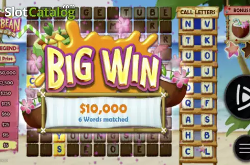 Скрин3. Caribbean Cashword слот