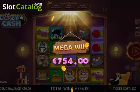Скрин6. Cozy Cat Cash слот