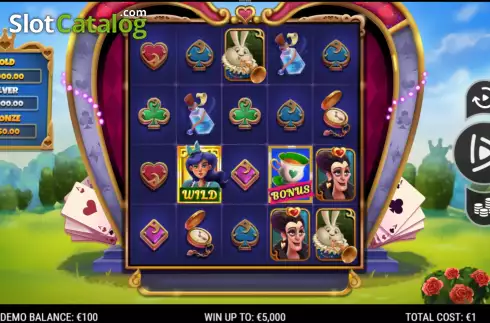 Скрин2. Adventures in Wonderland (NeoGames) слот