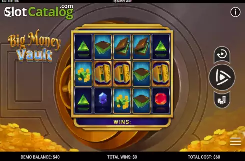 Скрин2. Big Money Vault слот