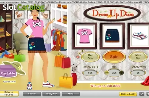 Скрин4. Dress Up Diva слот