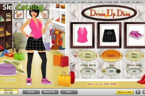 Скрин5. Dress Up Diva слот