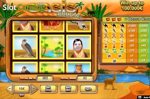 Скрин2. Oasis Dreams (NeoGames) слот