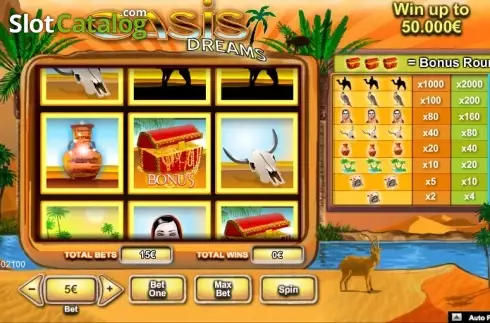 Скрин3. Oasis Dreams (NeoGames) слот