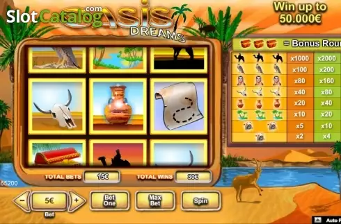 Скрин5. Oasis Dreams (NeoGames) слот