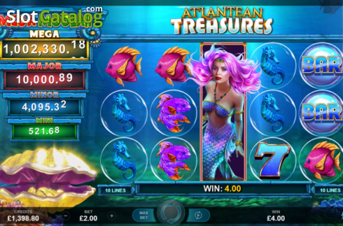 Скрин4. Atlantean Treasures Mega Moolah слот