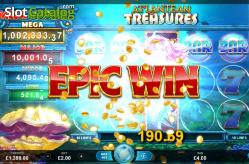 Скрин6. Atlantean Treasures Mega Moolah слот