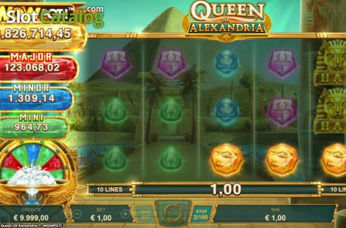 Скрин3. Queen of Alexandria WowPot слот