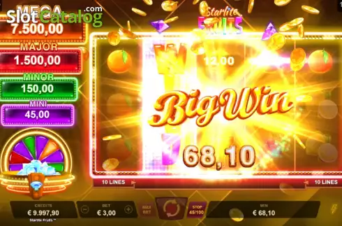 Скрин7. Starlite Fruits слот
